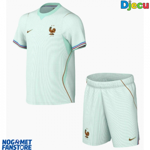 Francuska Gostujuci Dres za djecu SP 2026 Kratak Rukav (+ Kratke hlače)